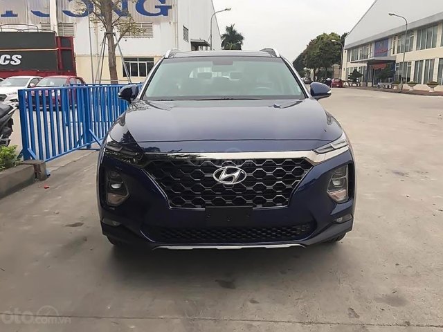 Bán xe Hyundai Santa Fe 2.4 sản xuất năm 2019, màu xanh lam