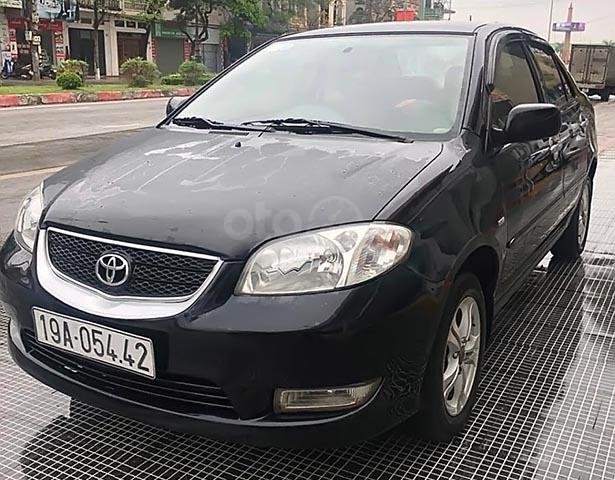 Xe Toyota Vios 1.5G năm 2004, màu đen 