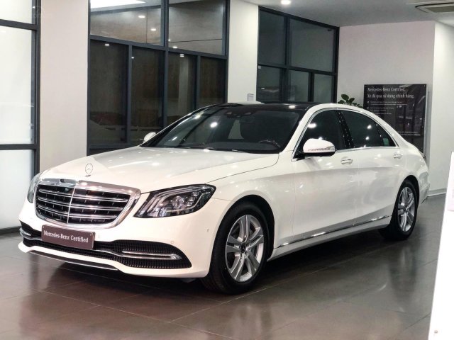 Bán Mercedes S450 2018 màu trắng - xe chính hãng đã qua sử dụng0