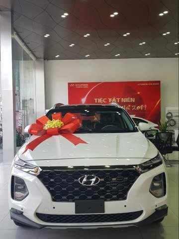 Bán xe Hyundai Santa Fe đời 2019, màu trắng