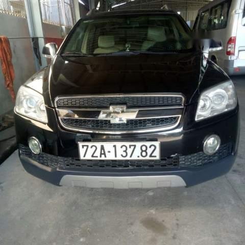 Bán Chevrolet Captiva MT năm 2008, màu đen, ngay một đời chủ đăng ký mua mới