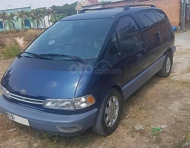 Cần bán xe Toyota Previa 2.4AT đời 1992, màu xanh lam, nhập khẩu 