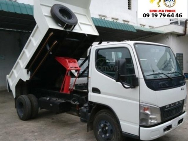 Bán xe Mitsubishi Canter 4.7-Ben 1.7T SX 2017, màu trắng, giao ngay