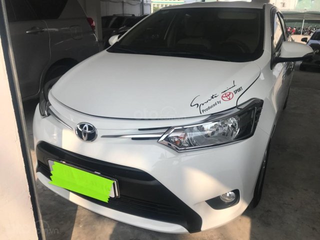 Bán ô tô Toyota Vios 1.5E năm sản xuất 2017, màu trắng, giá chỉ 479 triệu