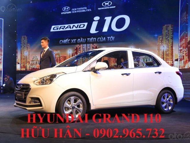 Giá xe Hyundai Grand i10 đời 2019, màu trắng, xe giao ngay, LH: 0902.965.732 Hữu Hân