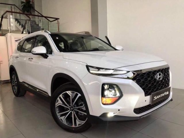 Bán Hyundai Santa Fe đời 2019, màu trắng