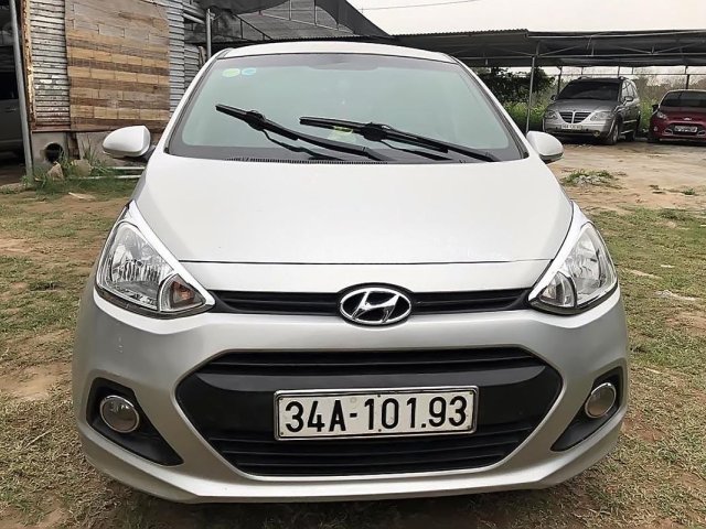 Bán xe Hyundai Grand i10 1.0 MT đời 2014, màu bạc, xe nhập