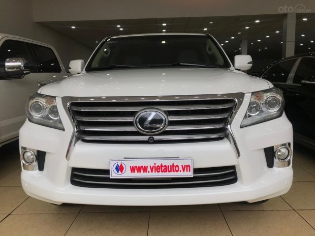 Bán xe Lexus LX570, màu trắng, nhập khẩu Mỹ, bản full kịch đồ0