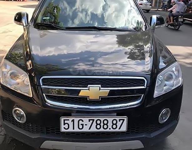 Cần bán xe Chevrolet Captiva đời 2007, màu đen, 295 triệu