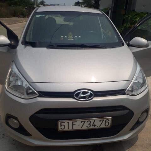 Bán lại xe Hyundai Grand i10 sản xuất năm 2015, màu bạc, xe nhập còn mới