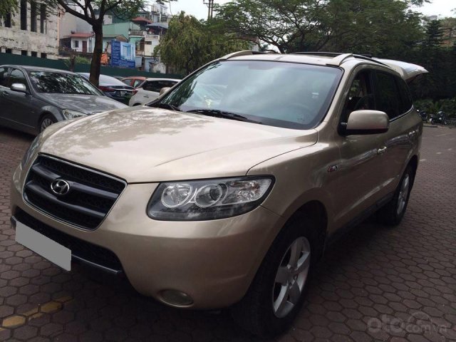 Bán xe Hyundai Santafe 2009 số sàn, máy xăng, màu vàng cát