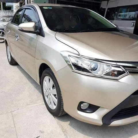 Cần bán gấp Toyota Vios G sản xuất 2018, màu vàng xe gia đình, giá cạnh tranh