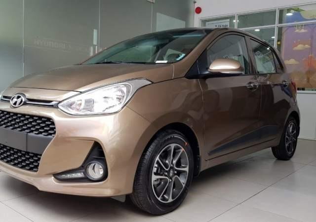 Bán ô tô Hyundai Grand i10 năm sản xuất 2019, màu nâu giá cạnh tranh