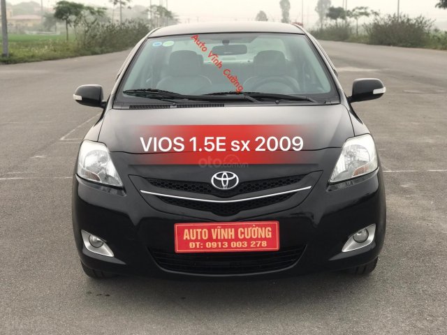 Bán xe Toyota Vios 1.5E MT đời 2009, màu đen0