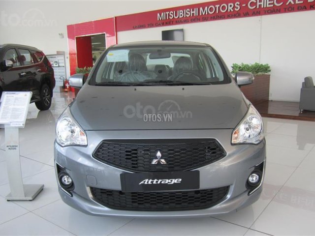 Bán xe Mitsubishi Attrage 2019 số tự động màu xám. Xe có sẵn giao ngay - LH: 0911.82.15130