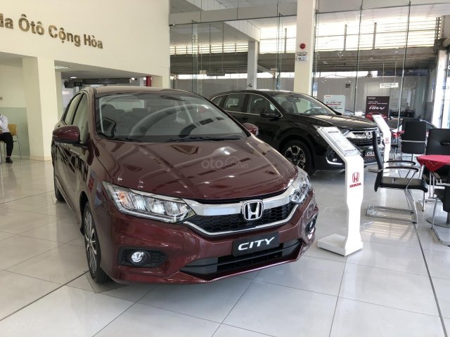 Xe ô tô Honda City Top 2019 - màu đỏ lịch lãm - có sẵn giao ngay kèm KM lớn tháng 6- Xem ngay