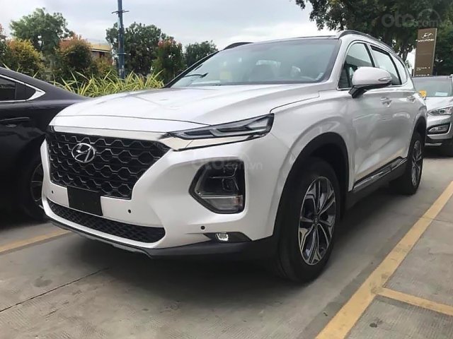 Hyundai Trường Chinh bán ô tô Hyundai Santa Fe đời 2019, màu trắng