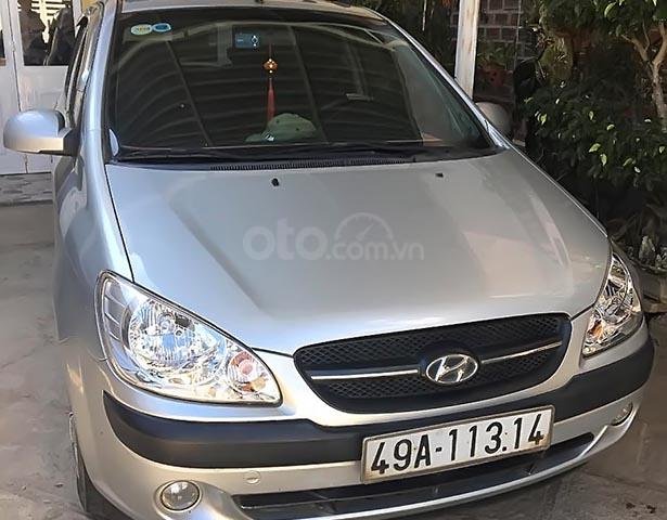 Bán Hyundai Getz 1.1 MT đời 2009, màu bạc, xe nhập, số sàn0