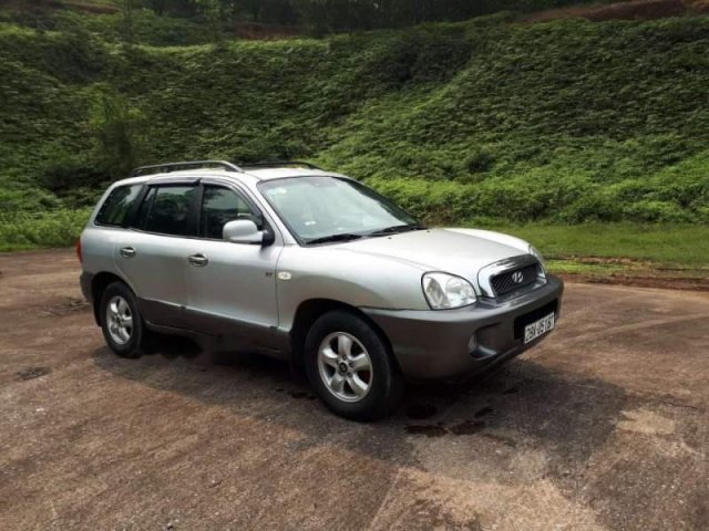 Bán Hyundai Santa Fe sản xuất 2004, màu bạc, nhập khẩu, 285 triệu