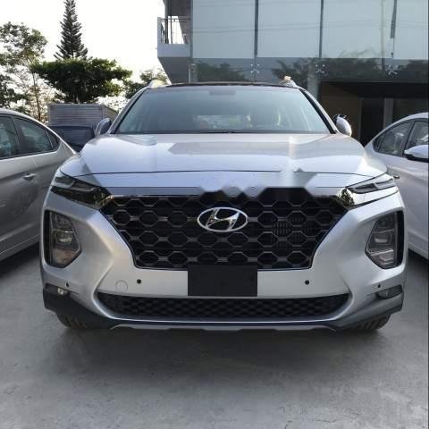 Bán Hyundai Santa Fe đời 2019, màu bạc0