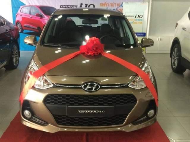 Bán xe Hyundai Grand i10 sản xuất 2019, màu nâu