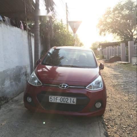 Bán Hyundai Grand i10 1.25 AT đời 2014, màu đỏ, nhập khẩu 