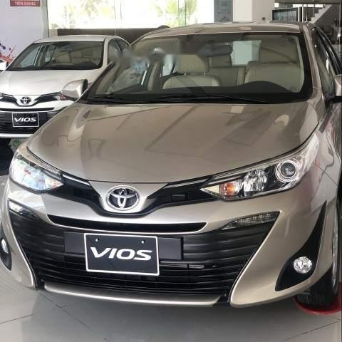 Bán xe Toyota Vios G đời 2019, màu vàng cát, 606tr0