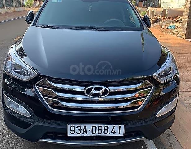 Cần bán lại xe Hyundai Santa Fe sản xuất 2015, màu đen 0