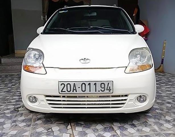 Cần bán lại xe Daewoo Matiz SE 0.8 MT 2008, màu trắng 0