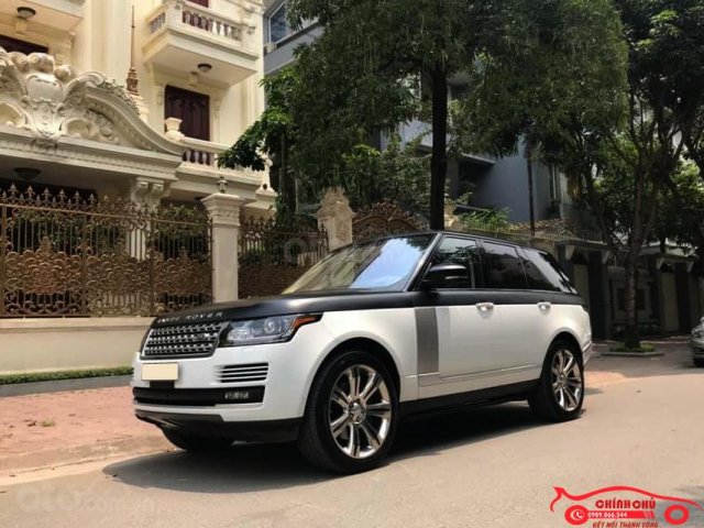 Cần bán xe LandRover Range Rover HSE 3.0L đời 2017, màu trắng, nội thất nâu hạt dẻ0