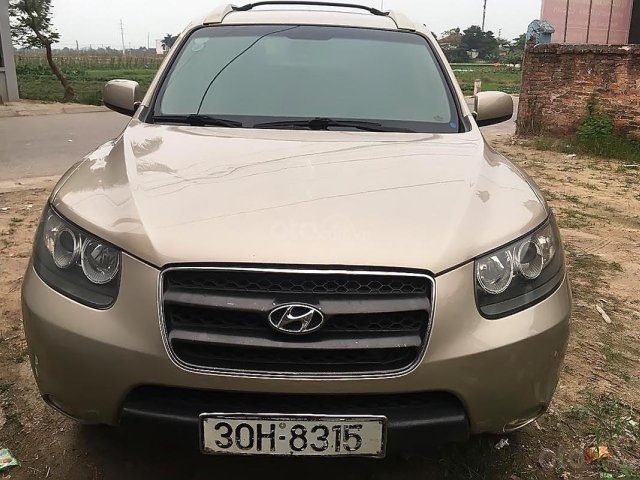 Xe Hyundai Santa Fe 2.7 AT 4x4 đời 2007, màu vàng, xe nhập