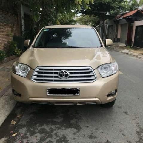 Bán Toyota Highlander 3.5 đời 2008, màu vàng, nhập khẩu  