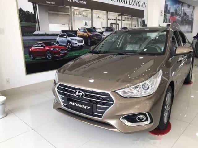 Bán xe Hyundai Accent sản xuất 2019, màu nâu0