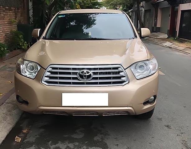 Bán xe Toyota Highlander 3.5 đời 2008, màu vàng, xe nhập đã đi 80000 km