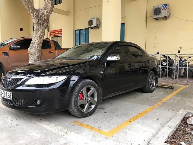 Bán Mazda 6 đời 2004, màu đen, 215 triệu