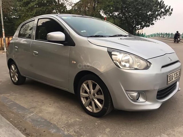 Bán xe Mitsubishi Mirage sản xuất năm 2014, màu bạc, nhập khẩu Thái