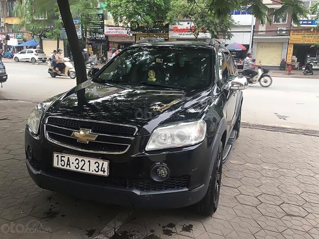 Xe cũ Chevrolet Captiva Ltz đời 2008, màu đen, nhập khẩu0