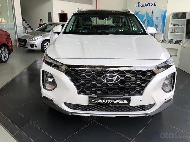 Bán xe Hyundai Santa Fe 2.2L HTRAC năm sản xuất 2019, màu trắng0