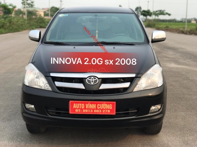 Bán Toyota Innova 2.0G sản xuất năm 2008, màu đen gốc Thủ Đô0