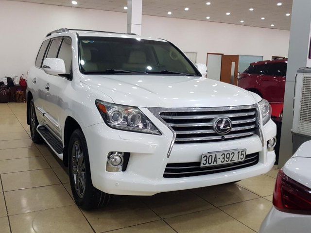 Bán Lexus LX570 sản xuất 2013, đăng ký 2015, màu trắng bản xuất Mỹ