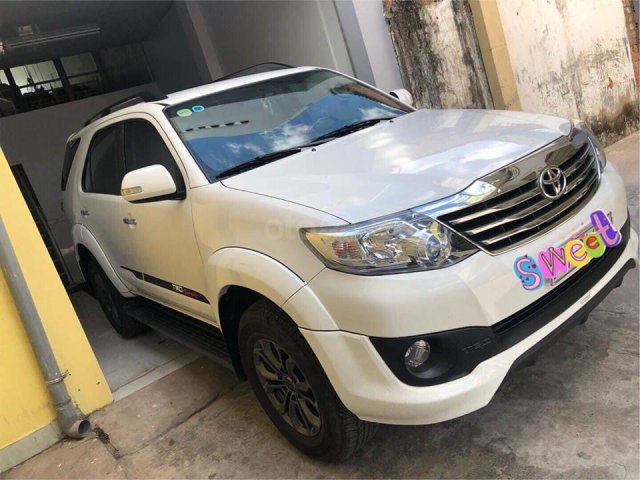 Bán Toyota Fortuner Sportivo 2014 tự động trắng xe zin đẹp lộng lẫy 0