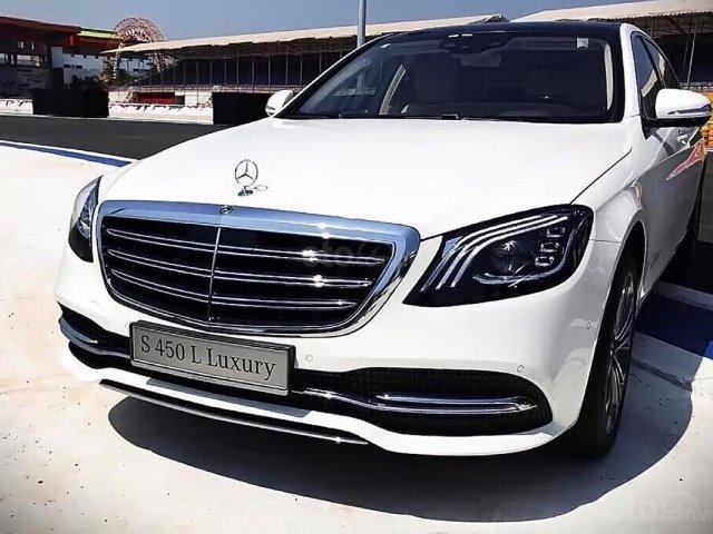 Bán xe Mercedes S450L Luxury sản xuất 2019, màu trắng0