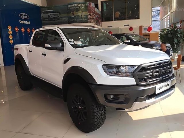 Bán ô tô Ford Ranger Raptor 2.0L 4x4 AT 2019, màu trắng, xe nhập