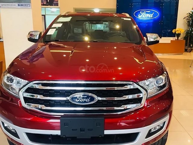 Bán Ford Everest sản xuất 2019, màu đỏ, nhập khẩu