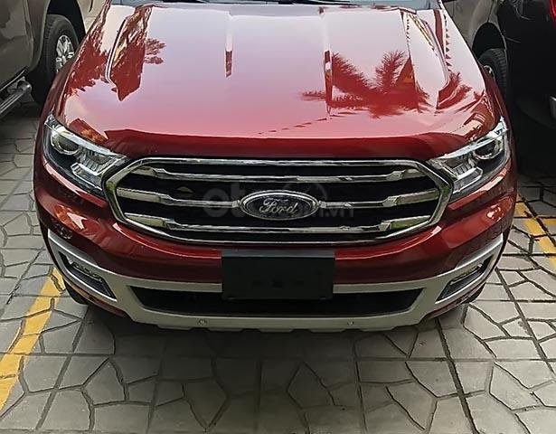 Bán Ford Everest Titatinum đời 2019, màu đỏ, nhập khẩu