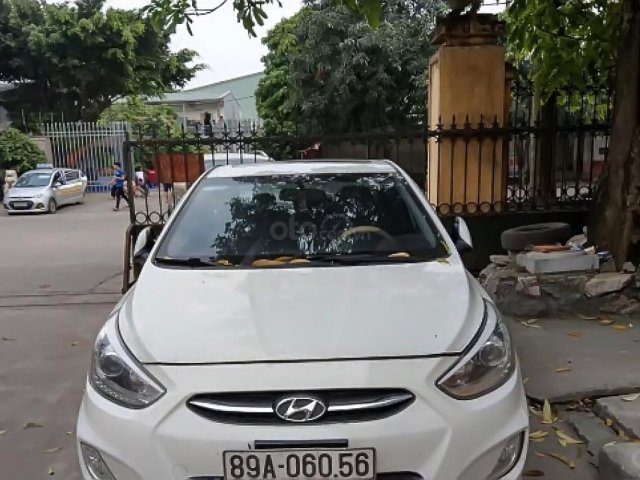 Bán Hyundai Accent 1.4 AT năm 2015, màu trắng, nhập khẩu  0