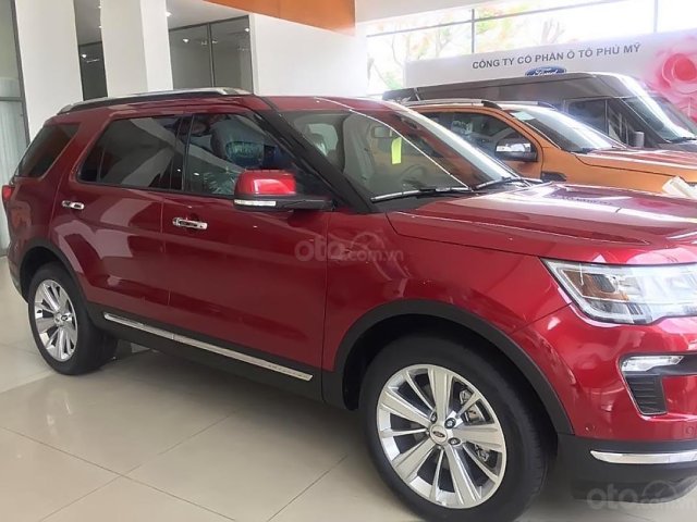 Bán Ford Explorer Limited 2.3L EcoBoost sản xuất năm 2019, màu đỏ, nhập khẩu nguyên chiếc, mới 100%