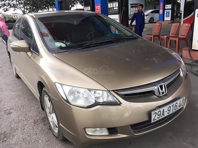 Bán Honda Civic 2008 bản 2.0, màu vàng cát0