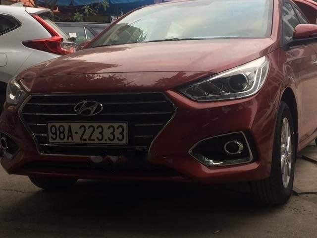 Bán xe Hyundai Accent năm 2018, màu đỏ, đăng ký cuối 2018, mới 98%