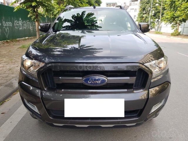 Bán Ford Ranger Wildtrak 3.2 AT màu xám sản xuất và đăng ký 12/2017 biển Hà Nội0